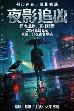 都市悬疑剧海报 - 现代都市夜景与侦探元素